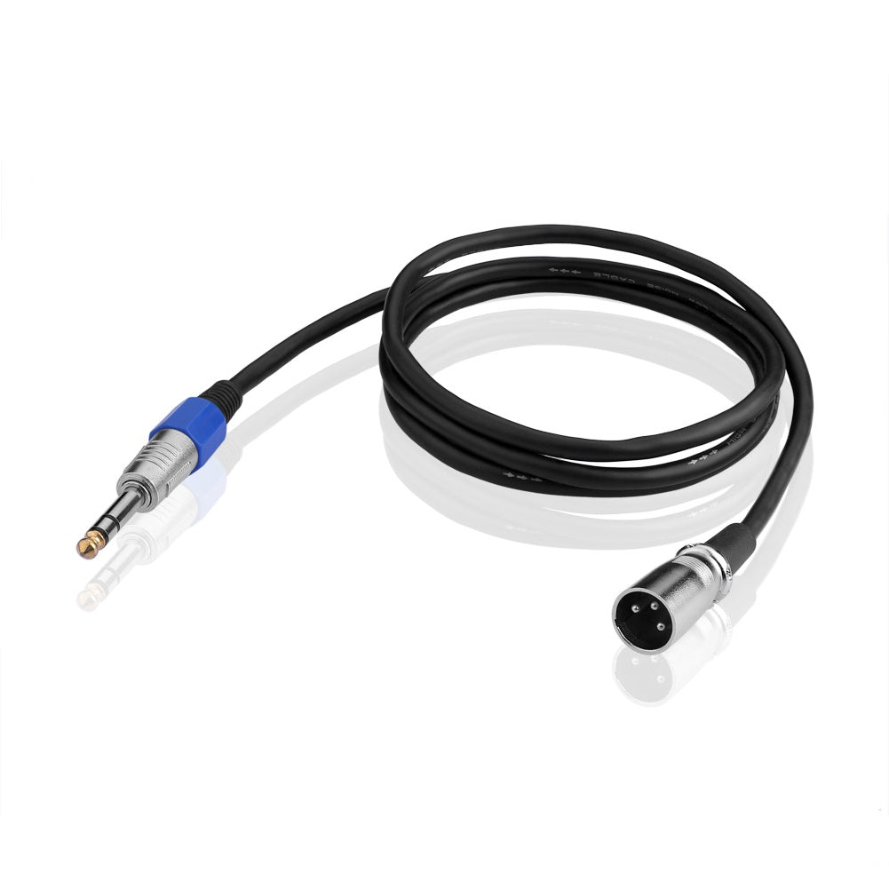 (euroharry)Audiokabel 6,5 mm Stereo Klinke Stecker auf XLR Stecker 1.5M Adam Hall Kabel