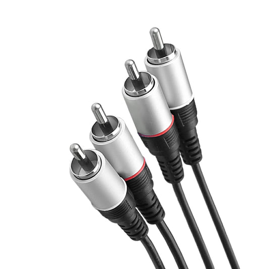 2m 2 RCA zu 2 RCA Twin Phono Audio Subwooferkabel