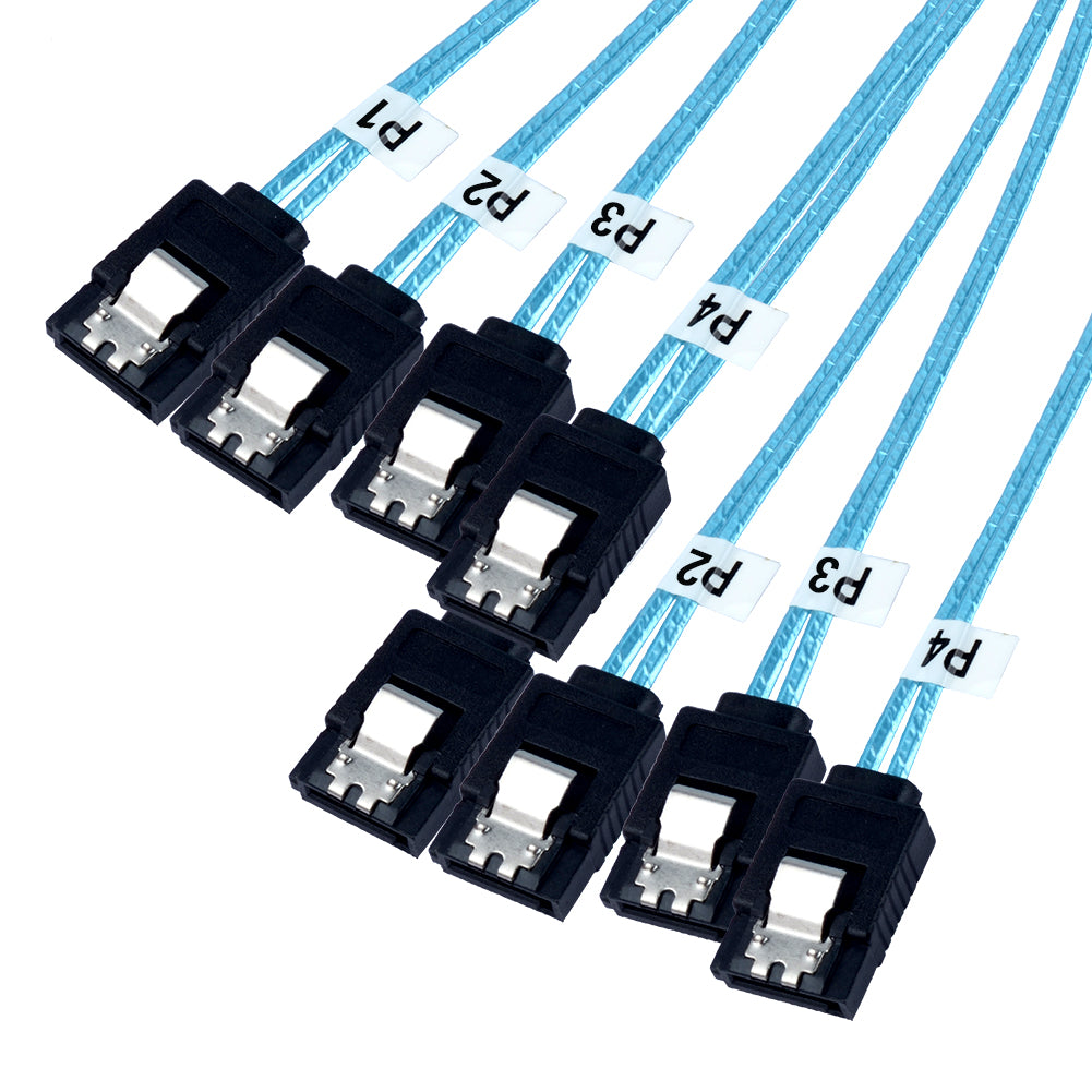 1m 6Gbps 4pcs / Set 7Pin Sata SAS Kabel für Server HDD