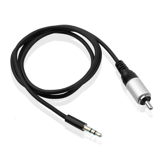 1m 3,5 mm Stecker auf Cinch-Kabel aux Audio 3,5 mm-Cinch-Kabel (2 Stück, 1m Audio-Cinchkabel)