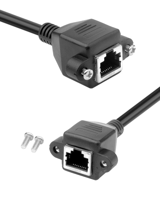 50cm RJ45-Stecker auf Buchse Ethernet-Verlängerungskabel, , CAT6/5e/5, geschirmt