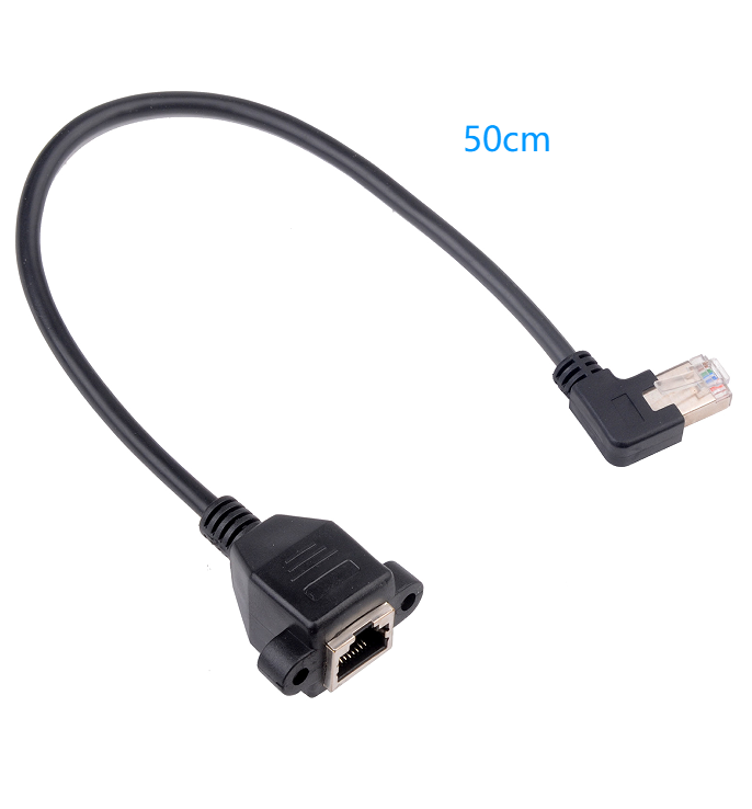 50cm RJ45-Stecker auf Buchse Ethernet-Verlängerungskabel, , CAT6/5e/5, geschirmt
