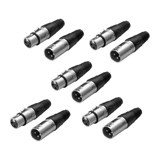 10xXLR 3 Pin Female Mikrofon Lötanschluss Buchse Mikrofon XLR SCHWARZ Mikrofon XLR SCHWARZ (Copy)