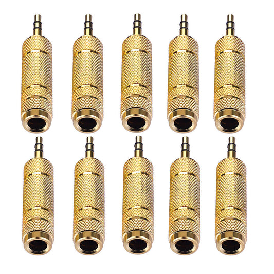 3,5 mm auf 6,35 mm Klinkenbuchse Adapter – 10 Stück | euroharry