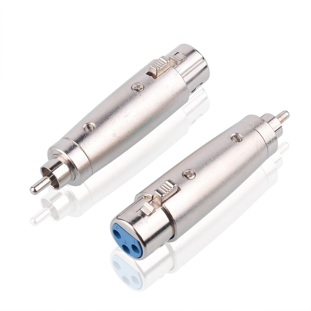 euroharry 2 Stück XLR Adapter XLR weiblich auf RCA Chinch männlich Profiware - Euroharry GmbH