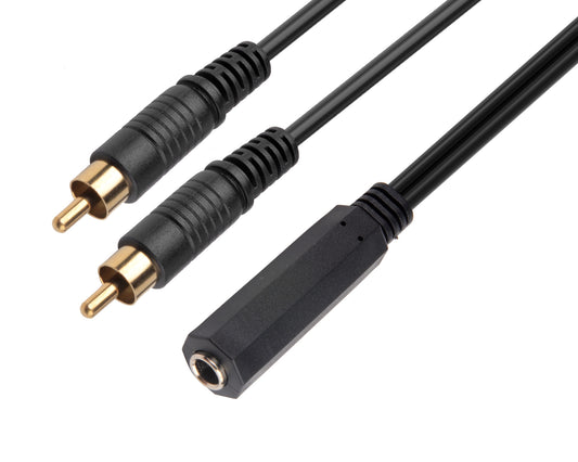 euroharry »euroharry 1m 6,35 mm auf 2 RCA Cinch-Kabel, 6,35 mm 1/4 Zoll Buchse auf 2 Cinch-Stecker Stereo-Audio-Adapter Y-Splitter Cinch-Kabel« Audio- & Video-Adapter