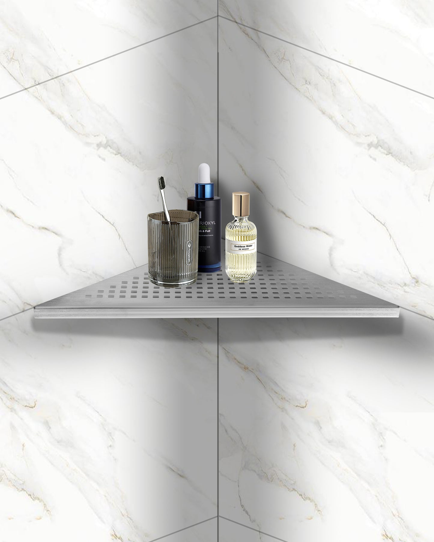 Eckablage Duschablage Edelstahl Duschkorb Eingebaute Duschkorb für Badezimmer Shampoo Halter - Euroharry GmbH