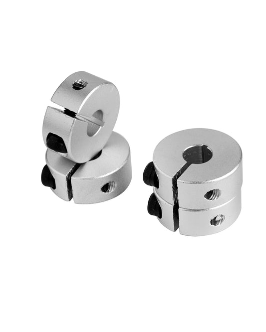 4 Stück Clamp Clamps Aluminium Alloy Screw Wave Mounting Ring Wave Collar Clamp Clamps for Robot Technical Equipment Lawn Tractor Garage Doors Storage Tools