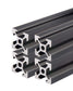 4 Stück 2020 V Typ Schwarz Europäischer Standard Eloxierte Linearschiene Aluminiumprofilextrusion für DIY 3D-Drucker und CNC-Maschinen