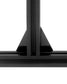 4x Eckhalterungsplatte Winkelplatte T-Form 2020 Nut 6 Verbindungsplatte Schwarz