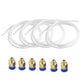 4 x PTFE Teflon Schlauch Tube Weiß+ 6xPC4-M6 Pneumatische Schnellverschraubung - Euroharry GmbH