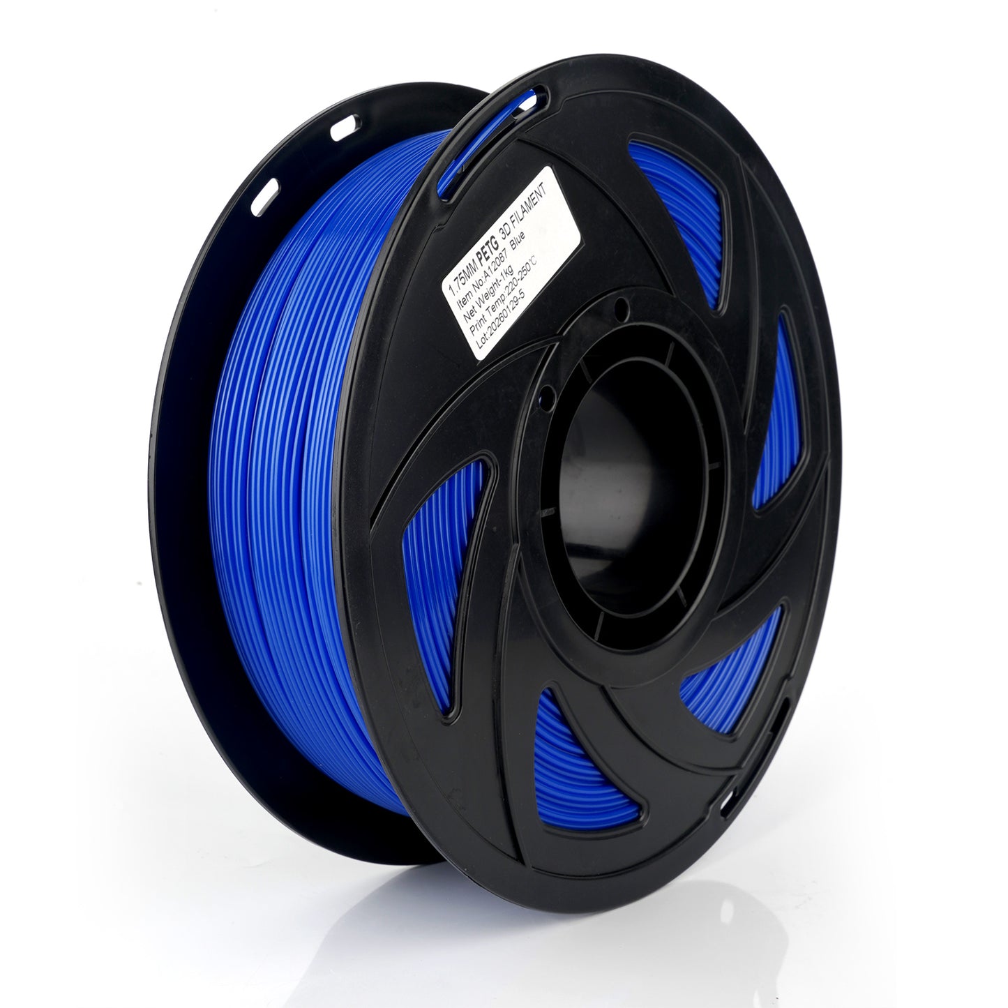 Euroharry GmbH 3D printer filament spool with 1kg ASA, PLA+, TPU, ABS, PETG, and silk 1.75mm 3D printing filament.