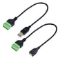 USB Typ C / USB 2.0 male/female zu 5-Pin-Schraubklemme Block Stecker Adapter(euroharry) - Euroharry GmbH