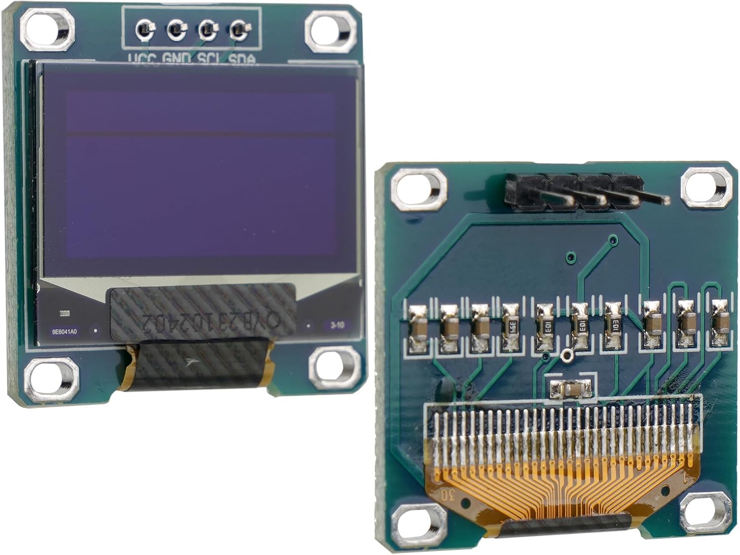 0.96 Zoll IIC I2C seriell 128x64 OLED LCD Display LCD-Modul für Arduino AVR PIC STM32 - Blaue Schrift - Euroharry GmbH