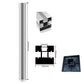 WPC Zaun Zubehör including replacement board, post holder, and aluminum pole from Euroharry GmbH displayed on a fence.