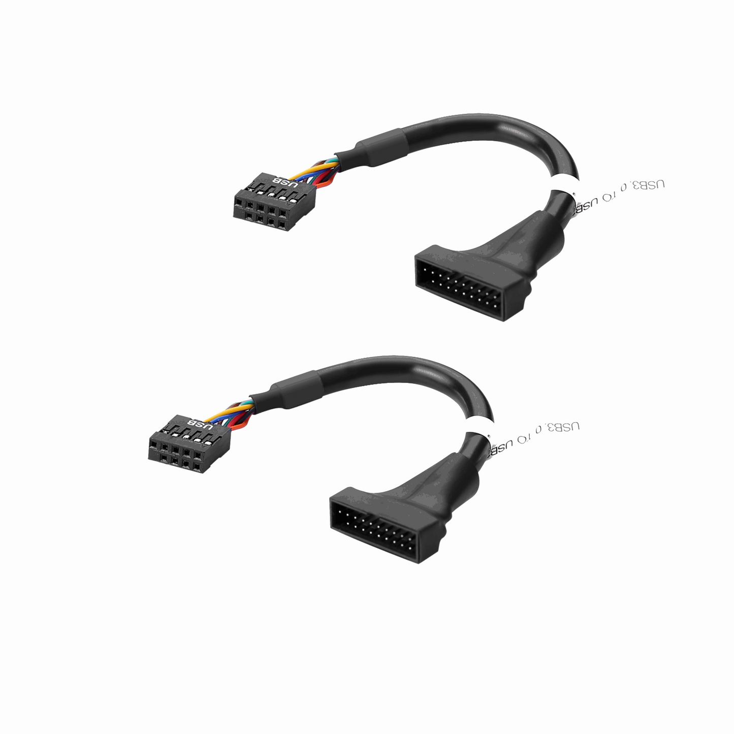 20 Pin USB3.0 Zu USB2.0  Hauptplatine Kabel Adapter Konverter Schwarz - Euroharry GmbH