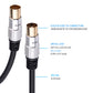 Euroharry GmbH TV coaxial antenna cable with KOAX connector to KOAX coupler, premium OFC copper for strong signal transmission.
