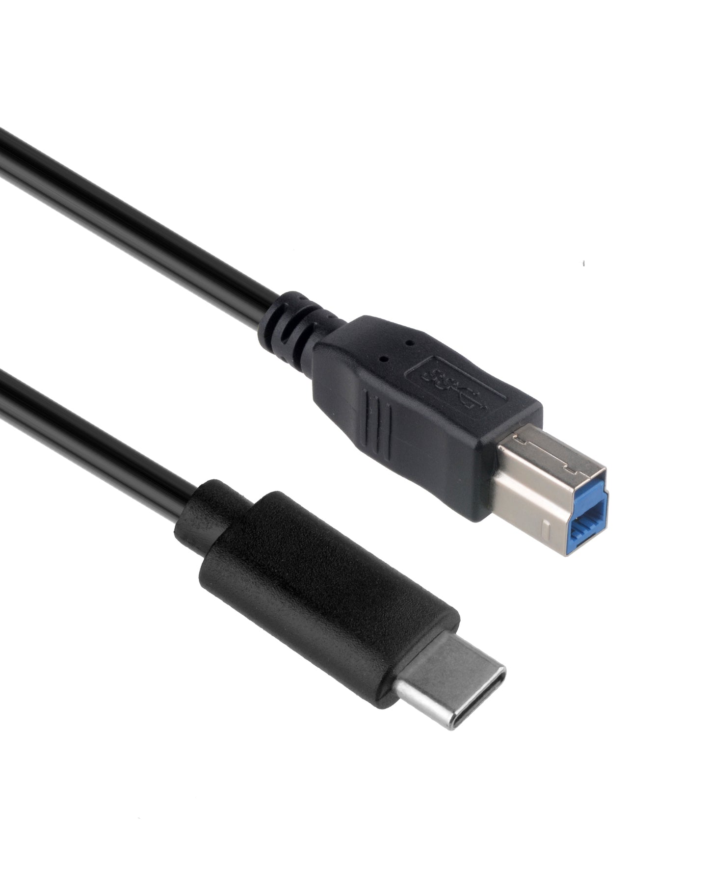 USB 3.0 Druckerkabel with USB B male to USB Type C connector, Euroharry GmbH, 100cm length for data transfer and charging.