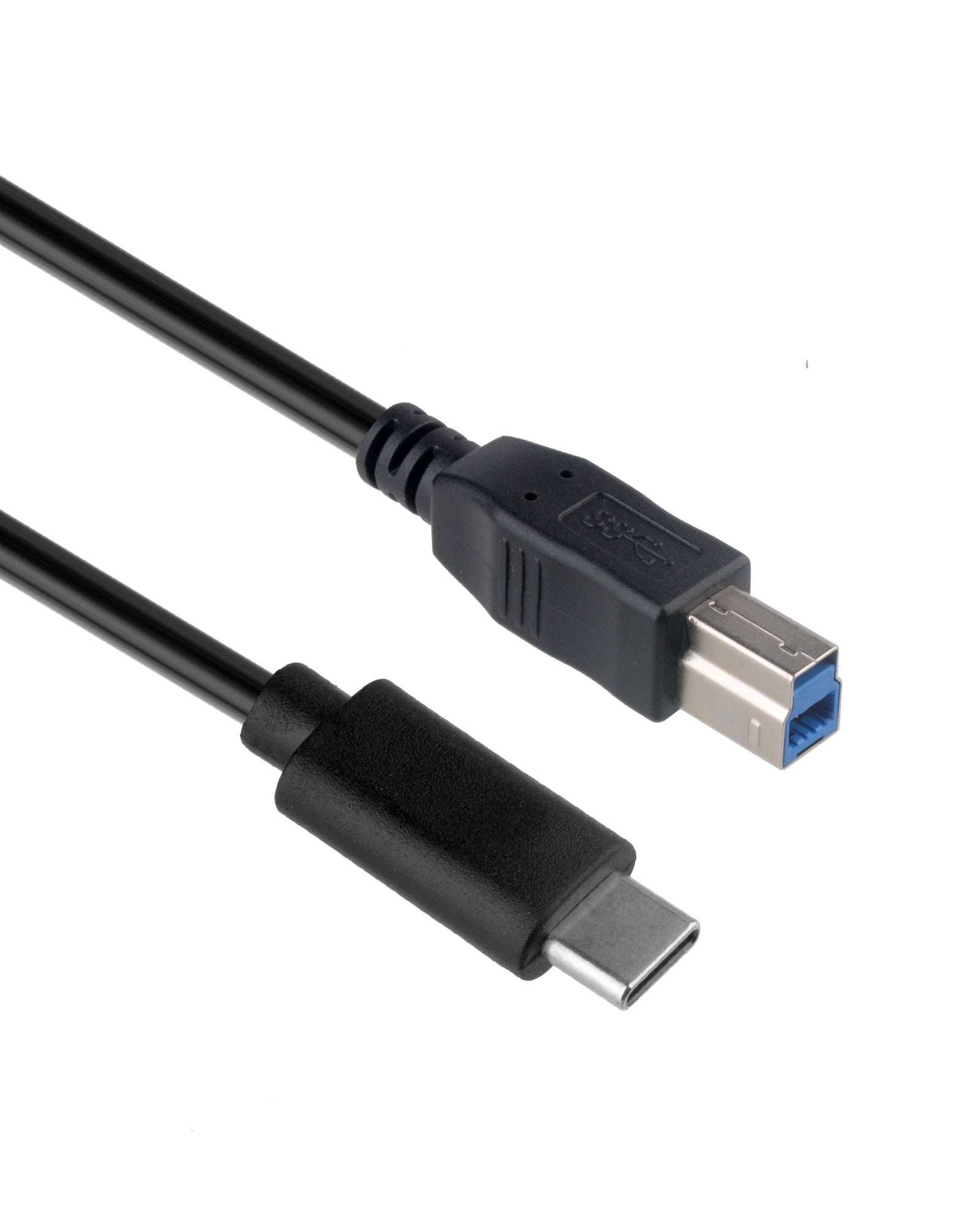 USB 3.0 Druckerkabel with USB B male to USB Type C connector, Euroharry GmbH, 100cm length for data transfer and charging.