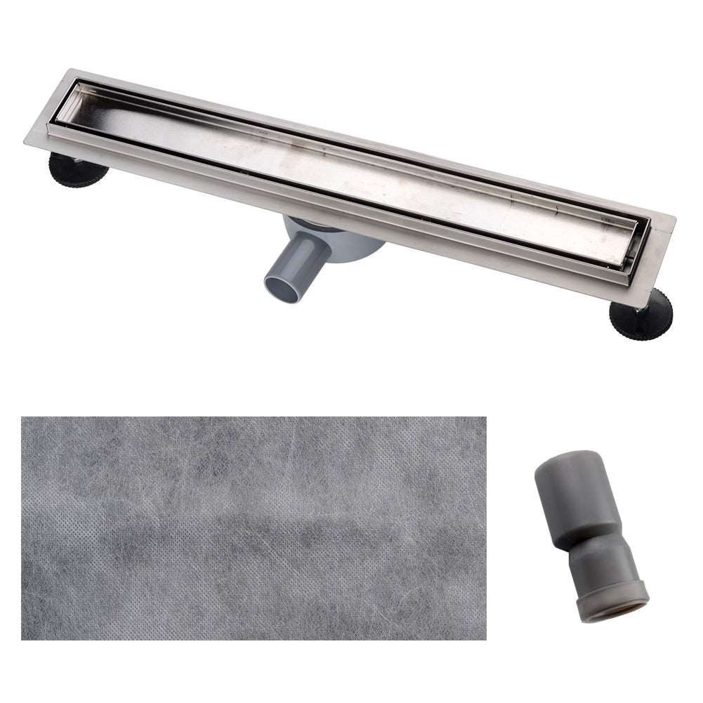 Edelstahl Duschrinne Bodenablauf Abflussrinne -360° Befliesbar - Euroharry GmbH