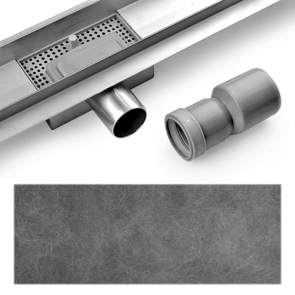 Edelstahl Duschrinne Bodenablauf Abflussrinne Duschablauf Ablauf 2in 1 Befliesbar - Euroharry GmbH