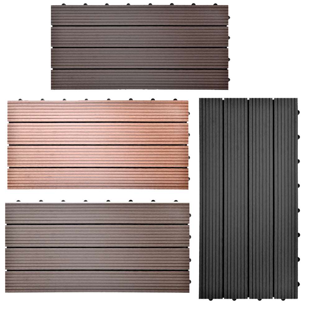 1 Stuck 30x30cm oder 60x30 cm WPC Fliese Terrassenfliesen Klickfliese Terrasse Holz Holzfliese balkonfliesen Terrasse - Euroharry GmbH