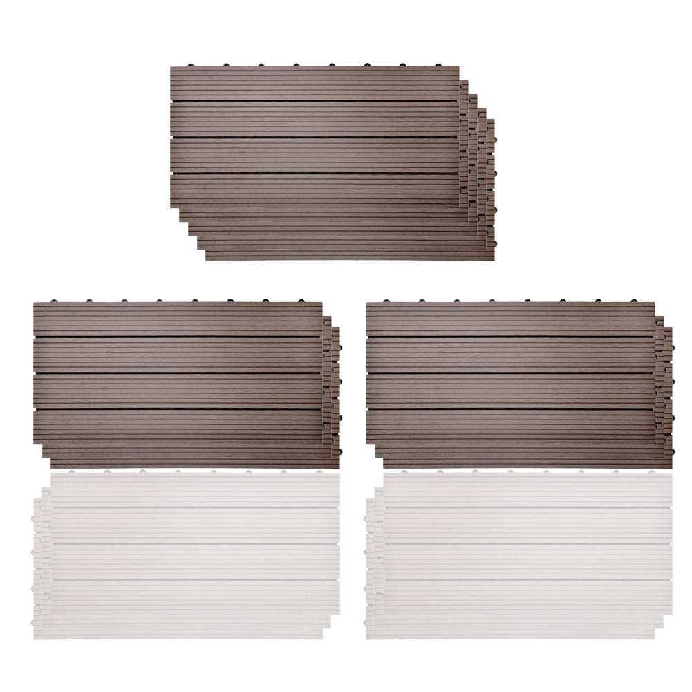 2㎡ 30x60 cm WPC Fliese Terrassenfliesen Klickfliese balkonfliesen - Euroharry GmbH