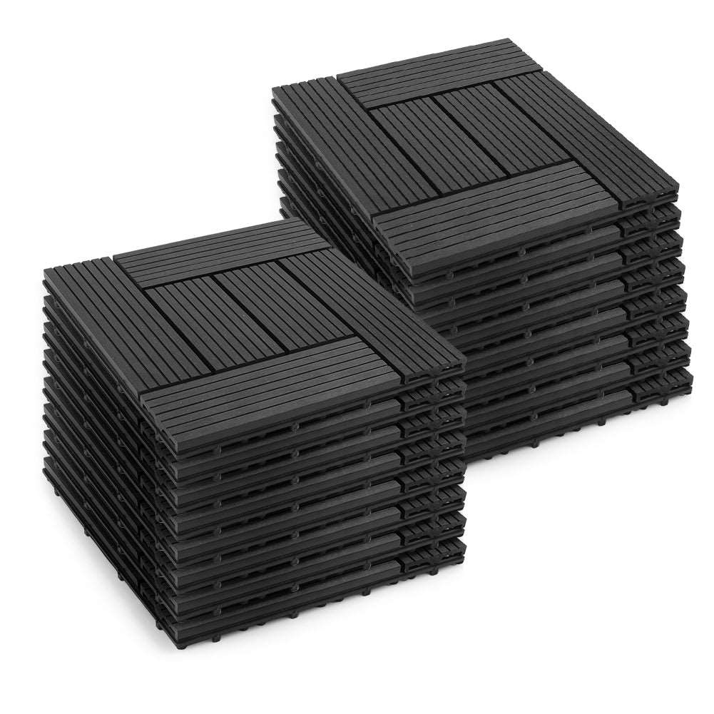 1㎡ 30x30 cm WPC Fliese Terrassenfliesen Klickfliese balkonfliesen - Euroharry GmbH