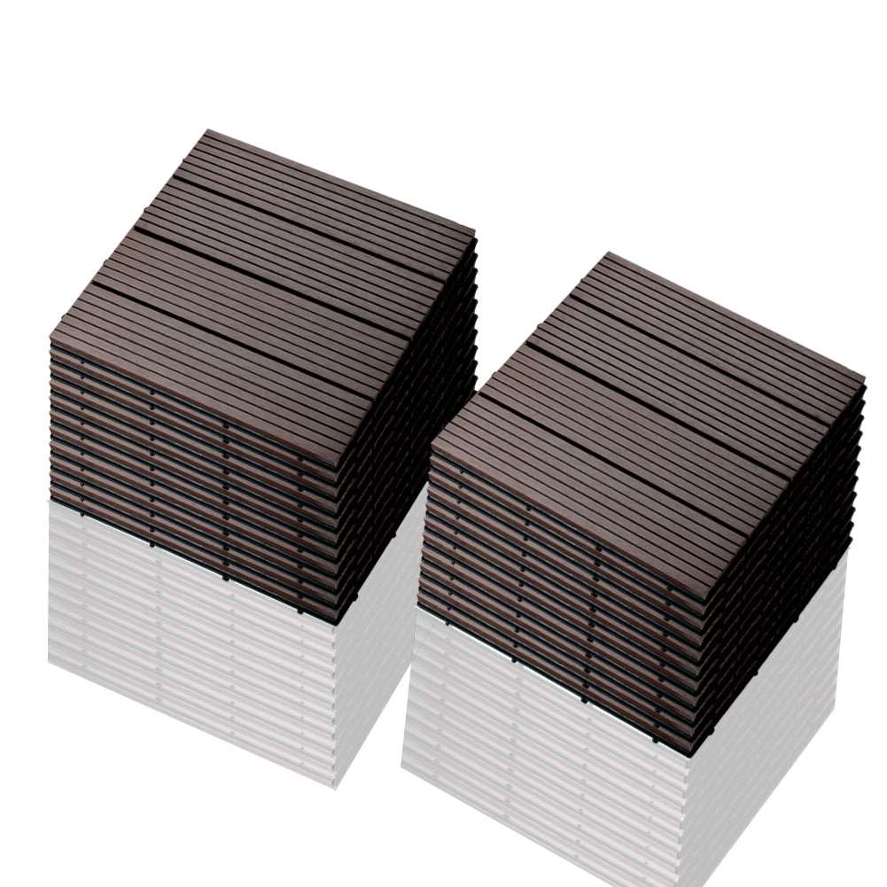 1㎡ 30x30 cm WPC Fliese Terrassenfliesen Klickfliese balkonfliesen - Euroharry GmbH