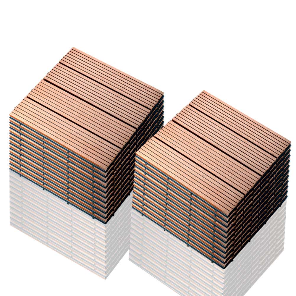 1㎡ 30x30 cm WPC Fliese Terrassenfliesen Klickfliese balkonfliesen - Euroharry GmbH