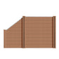 WPC Zaun Garten Sichtschutzzaun Komplettset by Euroharry GmbH, showing wooden composite fencing panels with posts and panels.