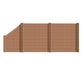 WPC Zaun Garten Sichtschutzzaun Komplettset from Euroharry GmbH, showing the wooden composite fence panels for privacy and garden decoration.