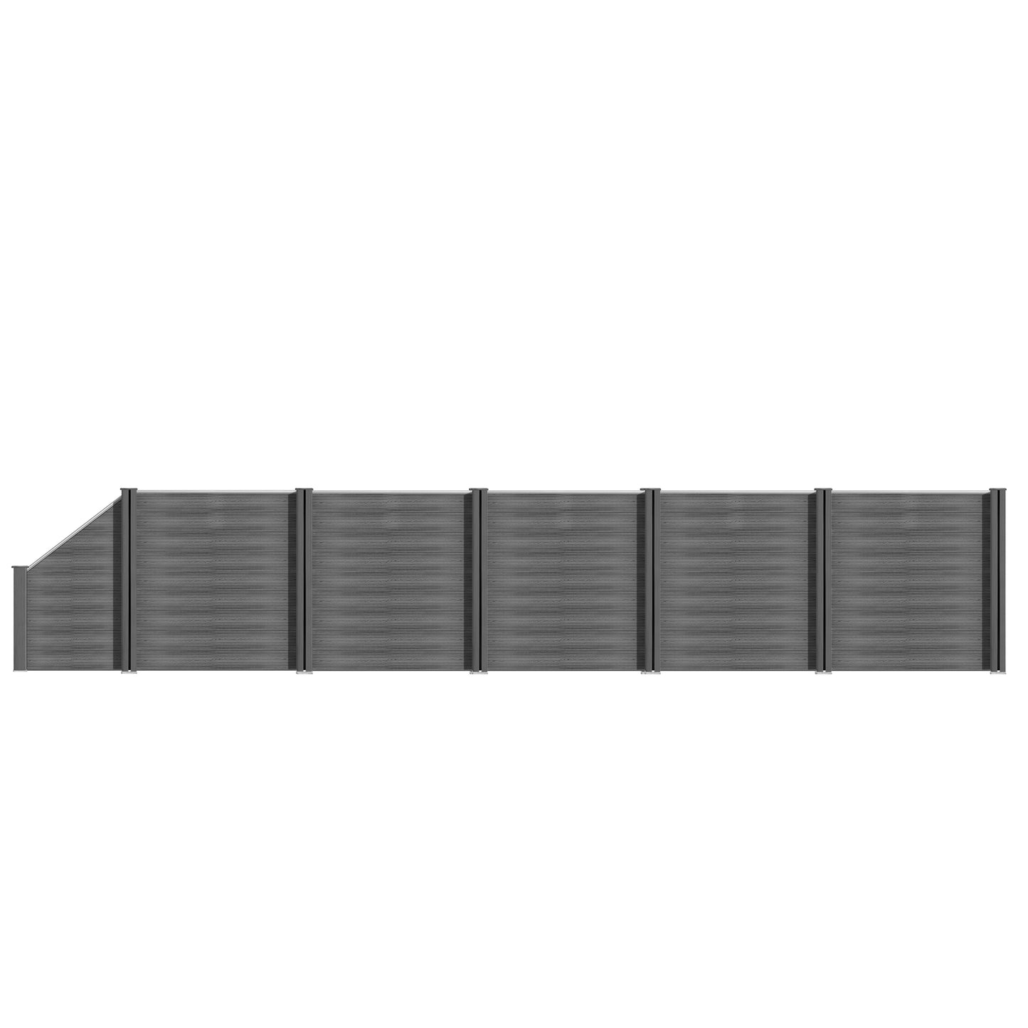 WPC Zaun Garten Sichtschutzzaun Komplettset from Euroharry GmbH, featuring durable wood-plastic composite panels for privacy and garden fencing