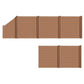WPC Zaun Garten Sichtschutzzaun Komplettset by Euroharry GmbH, featuring a durable, natural-looking wooden privacy fence in a modern design.