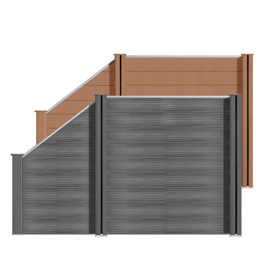 WPC Zaun Garten Sichtschutzzaun Komplettset from Euroharry GmbH, featuring durable WPC panels for privacy and outdoor fencing.