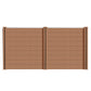 WPC Zaun Garten Sichtschutzzaun Komplettset by Euroharry GmbH, showing assembled wooden plastic composite garden privacy fence panels.