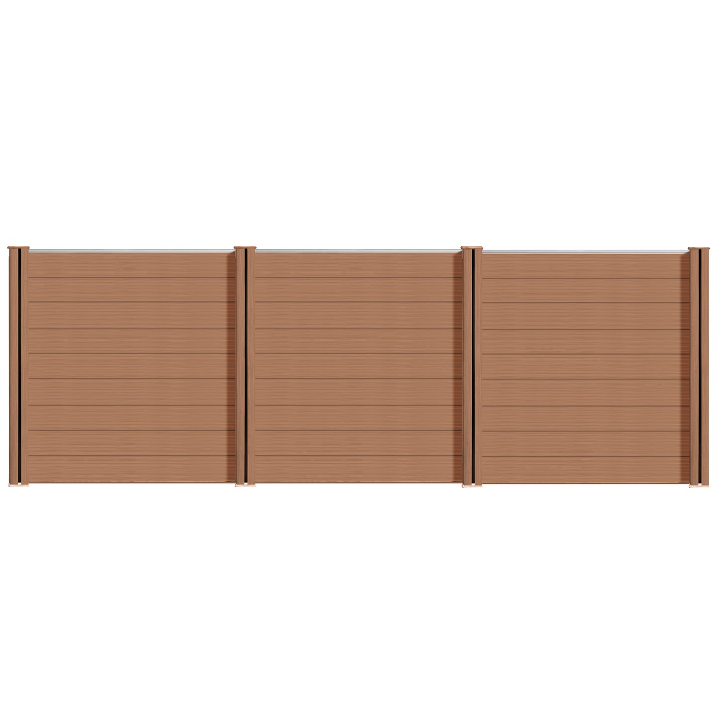 WPC Zaun Garten Sichtschutzzaun Komplettset from Euroharry GmbH, featuring a modern wood-plastic composite garden privacy fence.