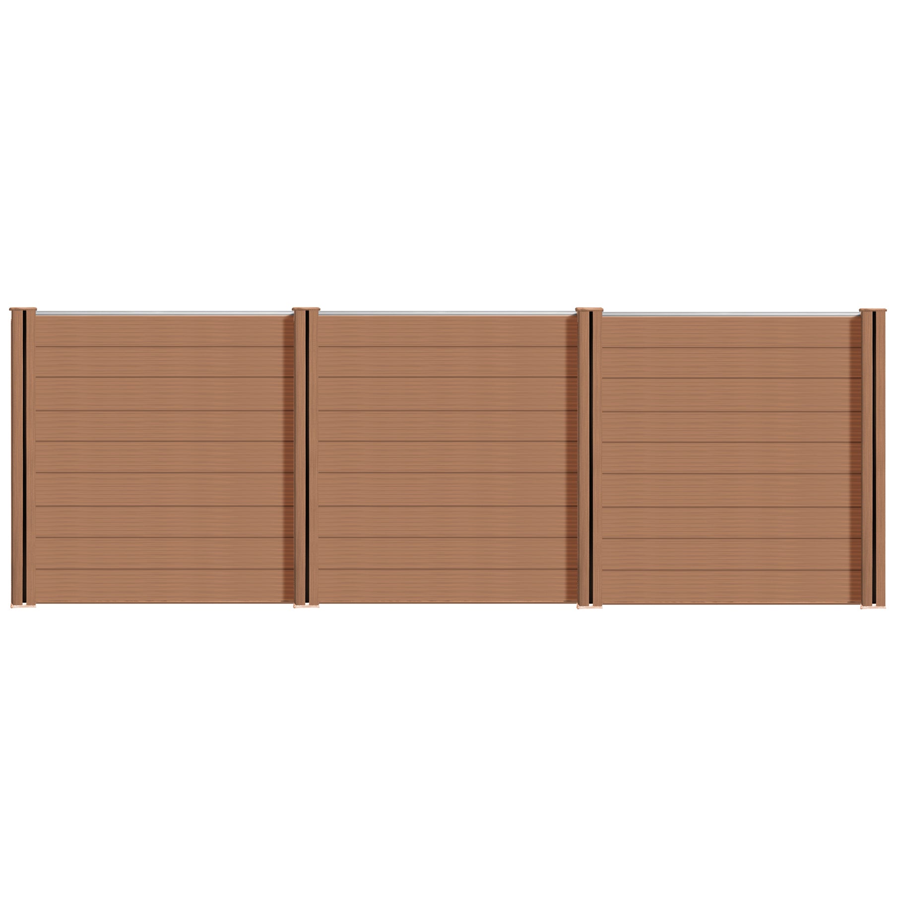 WPC Zaun Garten Sichtschutzzaun Komplettset from Euroharry GmbH, featuring a modern wood-plastic composite garden privacy fence.