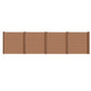 WPC Zaun Garten Sichtschutzzaun Komplettset by Euroharry GmbH, showing dark brown durable wooden composite fencing panels.