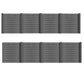 WPC Zaun Garten Sichtschutzzaun Komplettset by Euroharry GmbH, featuring gray WPC garden fence panels with posts and accessories.