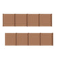 WPC Zaun Garten Sichtschutzzaun Komplettset, wpc zaun with horizontal slats, beige color, Euroharry GmbH brand, outdoor privacy fence