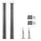 WPC Zaunfeld and post from Euroharry GmbH, customizable garden fence panel with gray WPC material and sturdy posts.