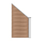 WPC Zaunfeld and post from Euroharry GmbH, gray and brown, for DIY garden fence installation, showing the fence panel and supporting post.