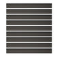 Gray WPC fence panels with aluminum starter strip and top bar from Euroharry GmbH, featuring new PE material for durability.