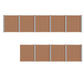 WPC Sichtschutzzaun mit Aluminium-Pfosten in Grau und Braun, komplettset von Euroharry GmbH, showing close-up of fence panels and posts.