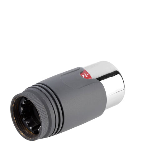 Euroharry Thermostatkopf for bathroom radiator, M30x1.5 valve attachment, sleek design and easy installation.