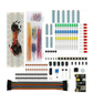 Electronic components starter kit from Euroharry GmbH with potentiometers, resistors, capacitors, breadboard for Arduino and Raspberry Pi beginners.