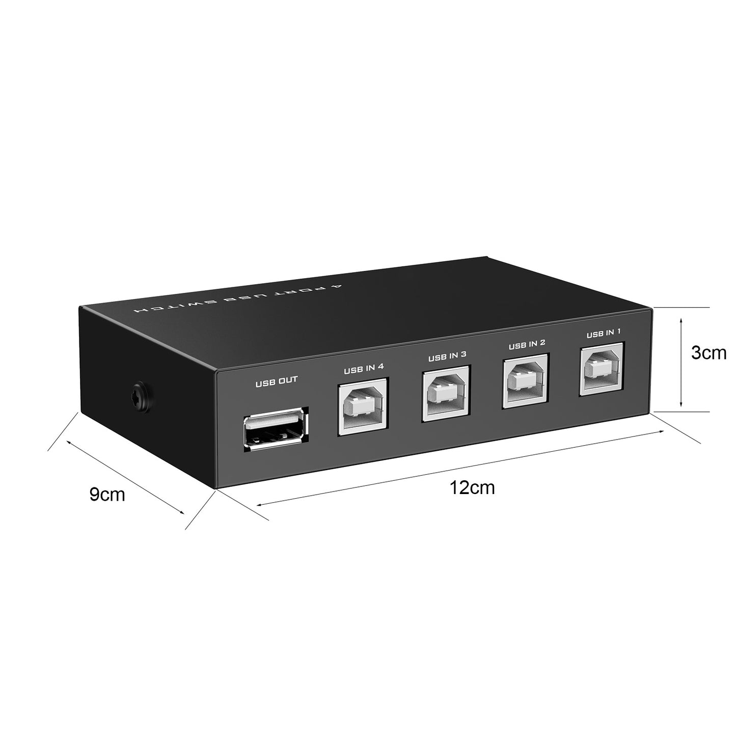Euroharry 4 Ports USB 2.0 Sharing Switch Adapter for PC, scanner, printer with multiple connection options.