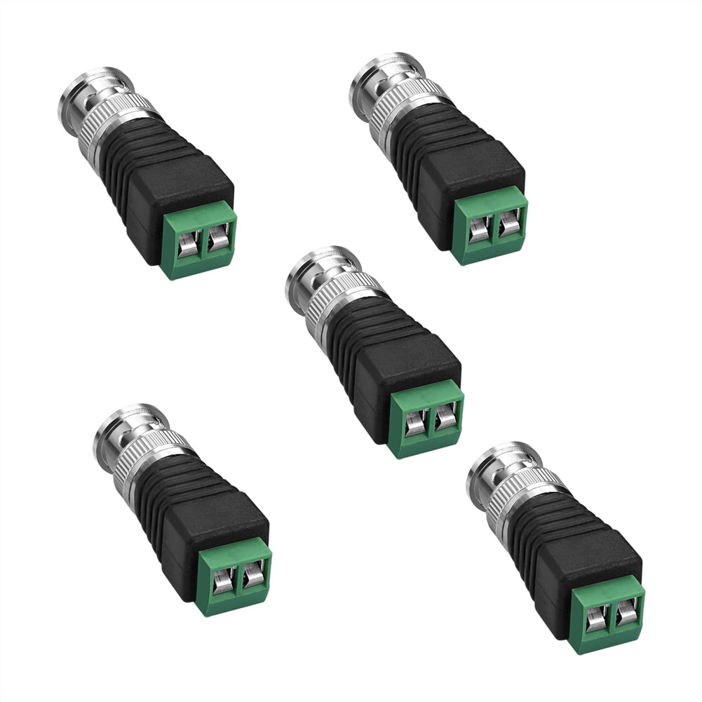 BNC adapter connector with screw clamp terminal block by Euroharry, showcasing detailed metal and plastic components.