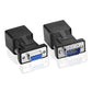 Euroharry DB9 RS232 9-pin to RJ45 adapter card with female connectors for serial communication extension.